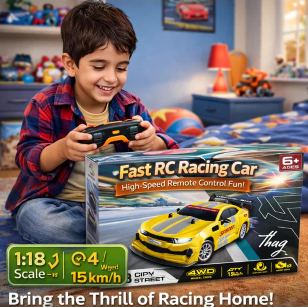 1 REMOTE CONTROL DRIFT RACING CAR – 4WD HIGH-SPEED STREET RACER