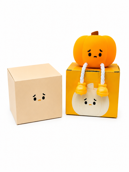 Silicone Night Light with Hanging Legs – Cute LED Bedside Lamp