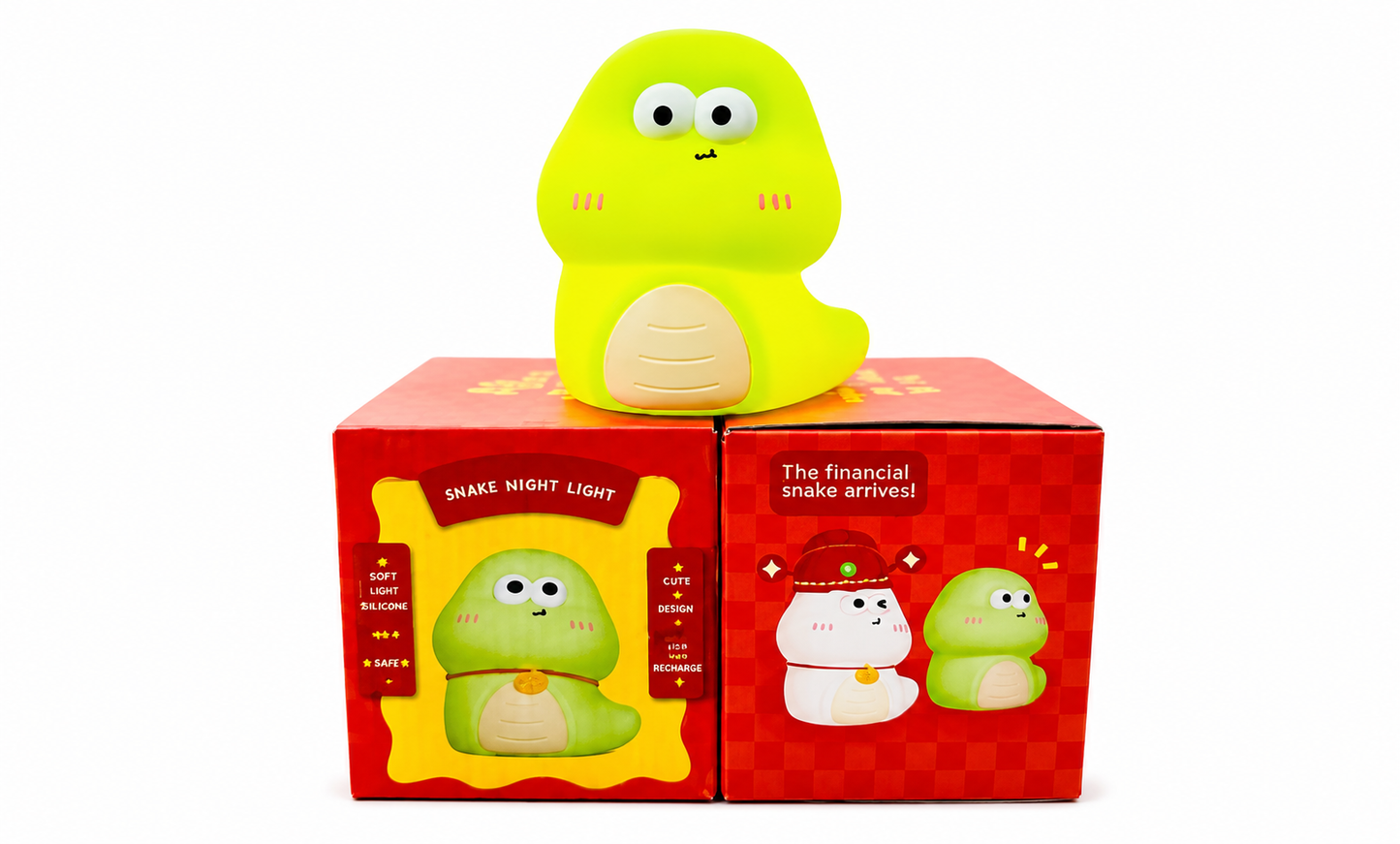 Silicone Night Light with Hanging Legs – Cute LED Bedside Lamp
