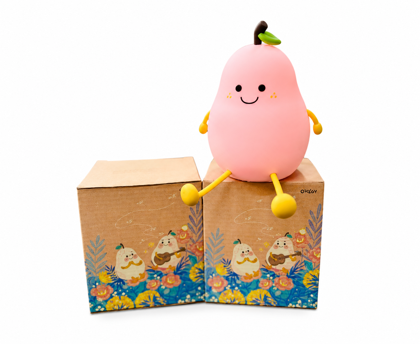 Silicone Night Light with Hanging Legs – Cute LED Bedside Lamp