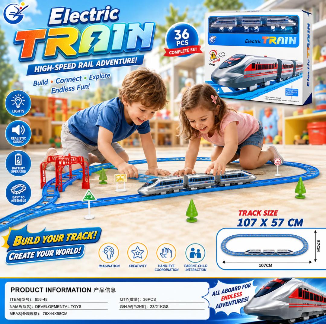 🚄✨ Express Electric Train Set – High-Speed Rail Adventure! ✨🚄