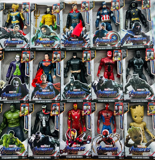 Marvel & DC Titan Hero Action Figures Collection – 12 Inch Superhero Toys