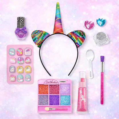 UNICORN HAIR DECORATION MAKEUP SET – GIRLS BEAUTY & DIY STYLING KIT