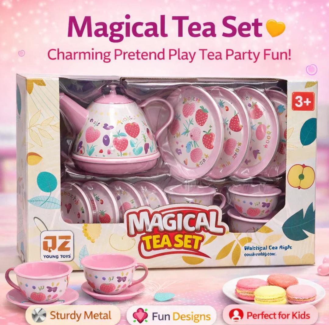 MAGICAL COLOURFUL KIDS TEA SET