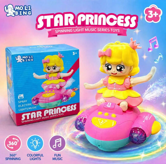 STAR PRINCESS SPINNING LIGHT MUSIC TOY