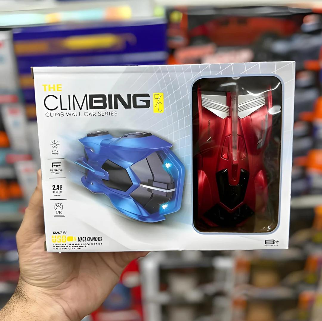 REMOTE CONTROL WALL CLIMBING CAR WITH 360° SPINS WITH LED LIGHTS