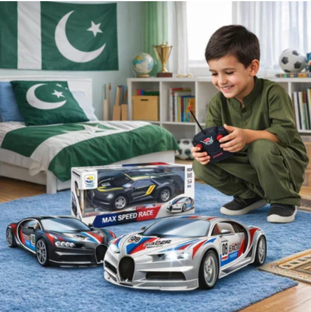 MAX SPEED RC RACING CAR WITH LED LIGHTS & FULL CONTROL – HIGH-SPEED SPORTS CAR