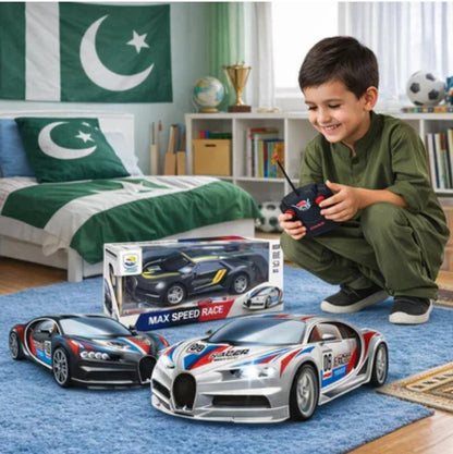 MAX SPEED RC RACING CAR WITH LED LIGHTS & FULL CONTROL – HIGH-SPEED SPORTS CAR