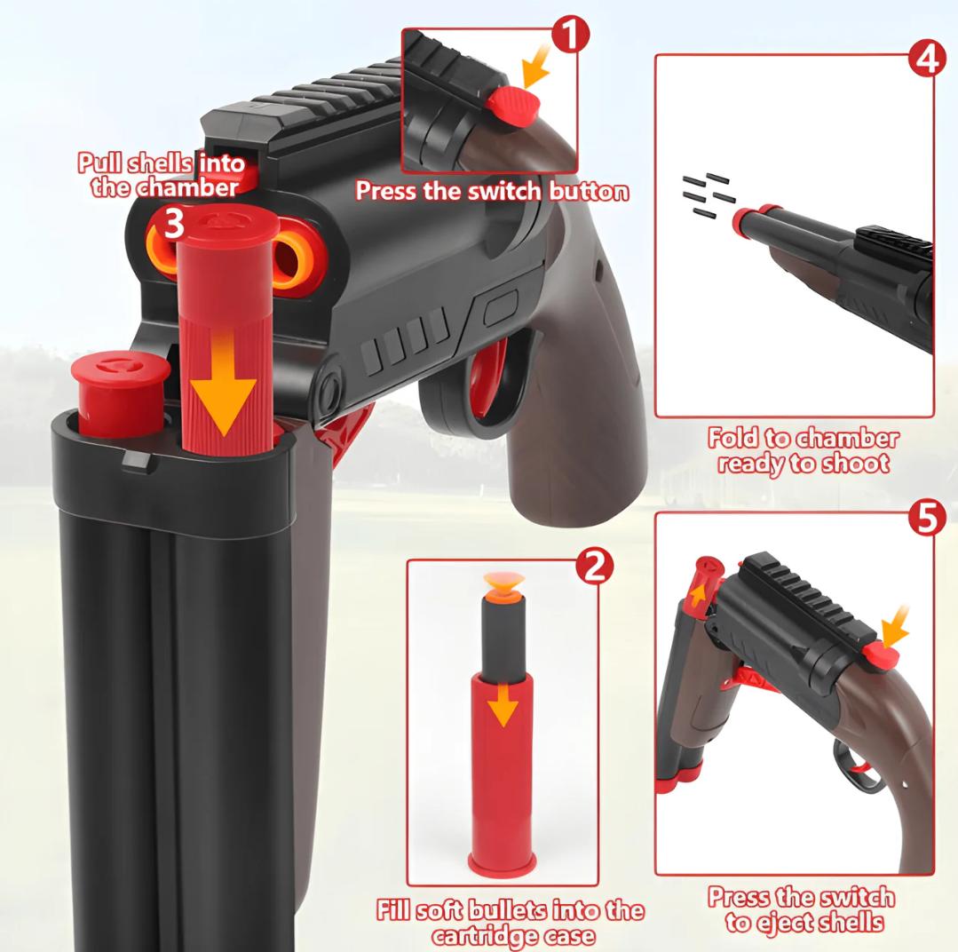 BLAST SUPER SHOTGUN – ULTIMATE SOFT BULLET BATTLE TOY GUN