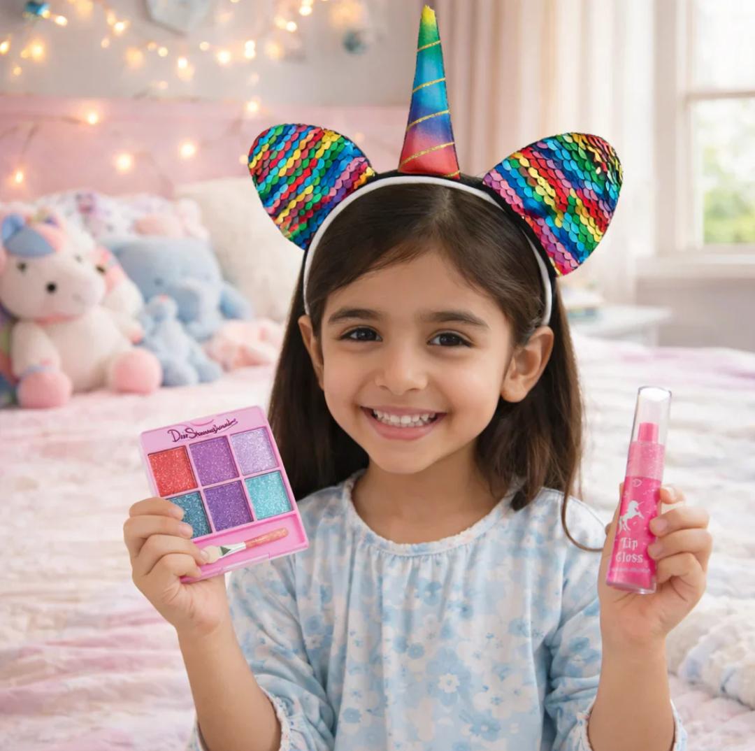 UNICORN HAIR DECORATION MAKEUP SET – GIRLS BEAUTY & DIY STYLING KIT